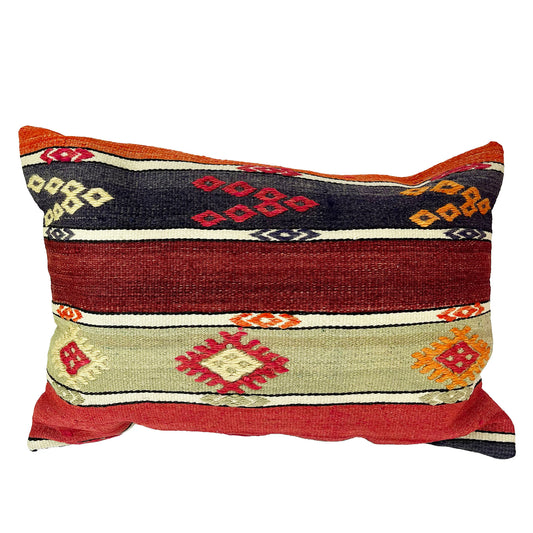 Green - Rectangular Kilim Cushion