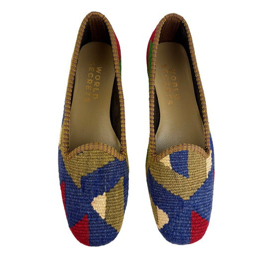 Denim - UK 4 Ladies Kilim Shoe