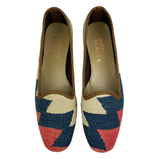 Brick - UK 5 Ladies Kilim Shoe