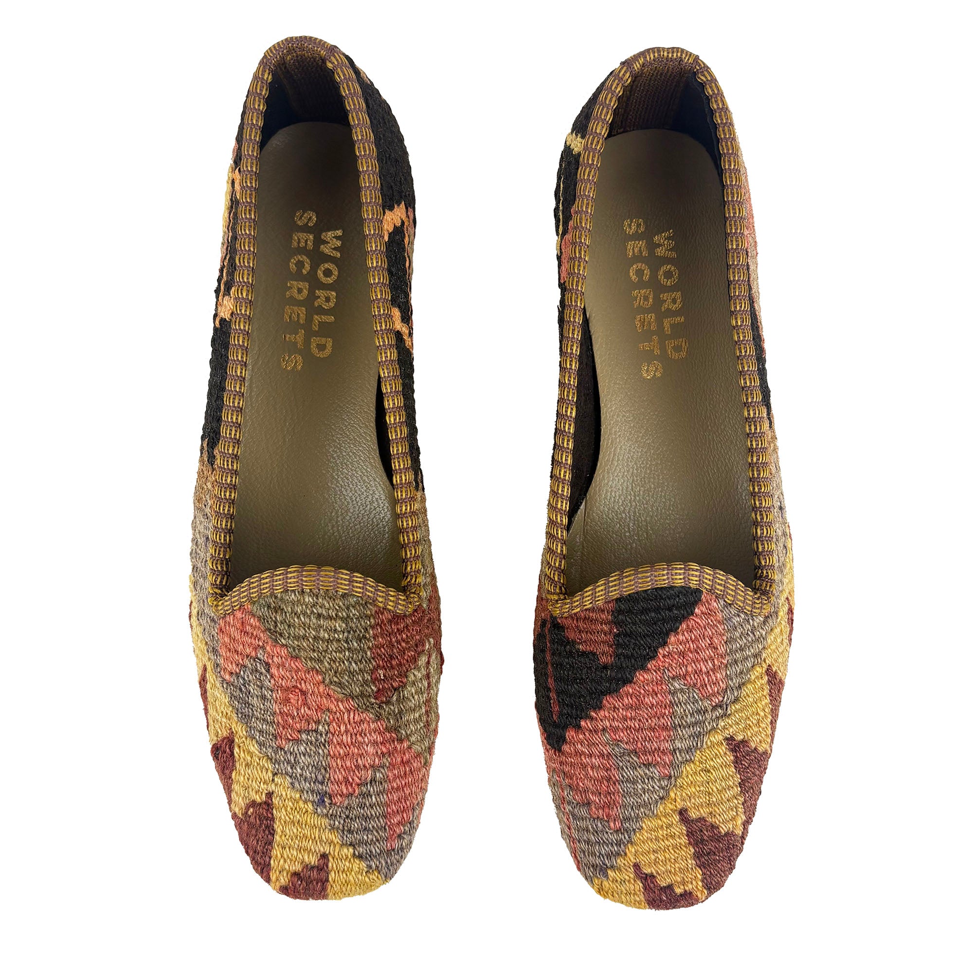 Brick - UK 5 Ladies Kilim Shoe