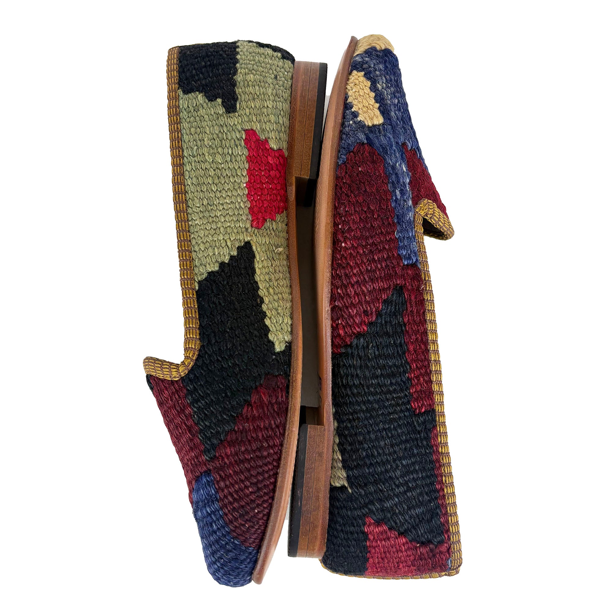 Wine - UK 4 Ladies Kilim Shoe