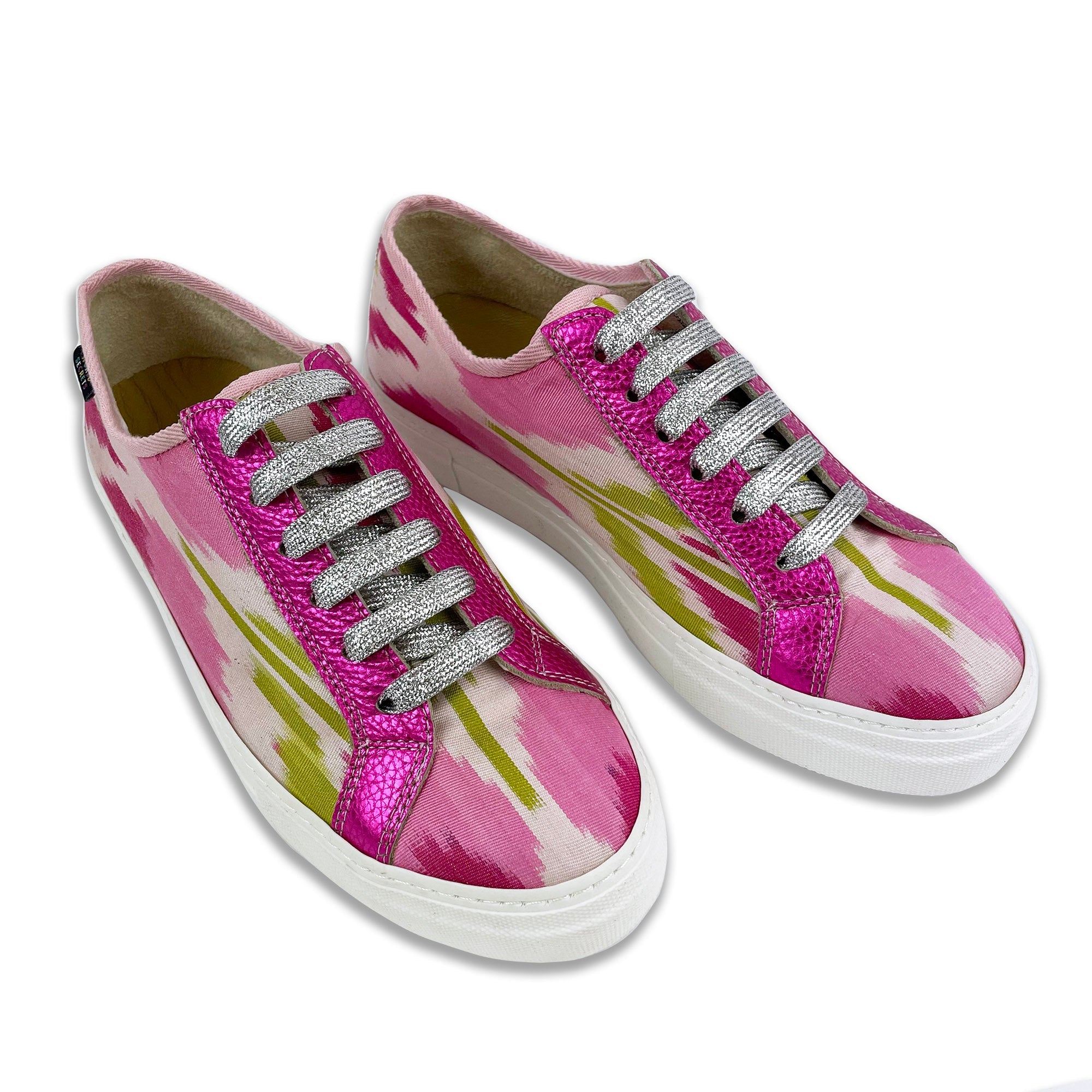 Pink Tulips - 'She Who Dares' Sneakers