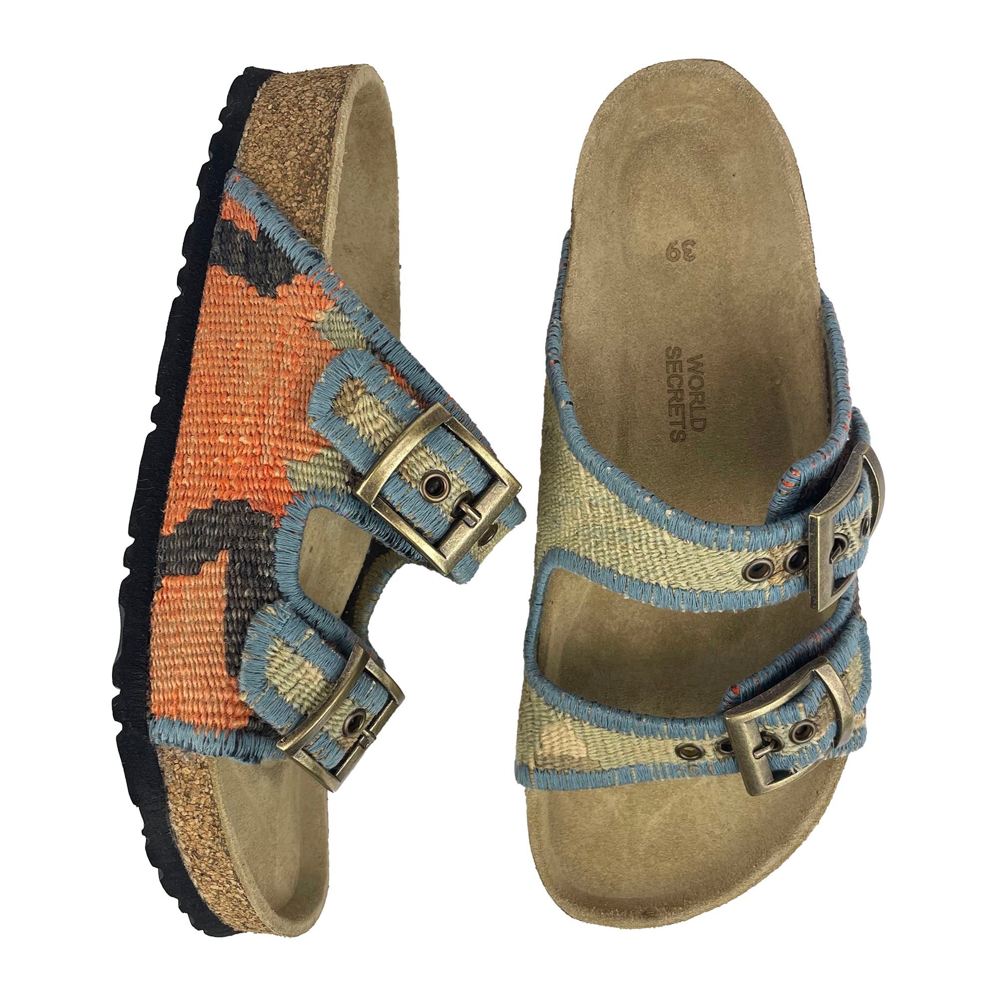 Shell - UK 6 Kilim Sandals