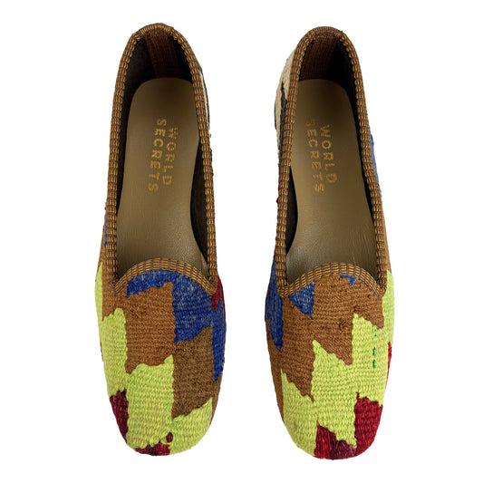 Orange - UK 6 Ladies Kilim Shoe