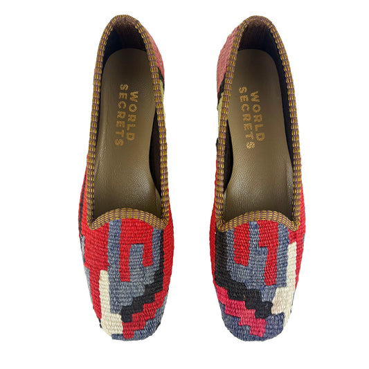 Denim - UK 4 Ladies Kilim Shoe