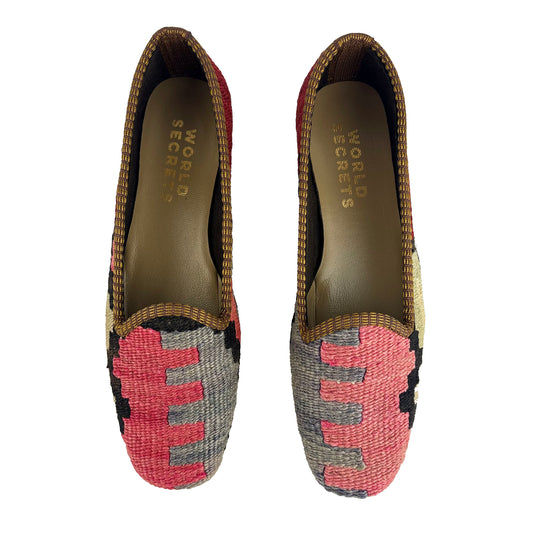 Brick - UK 5 Ladies Kilim Shoe