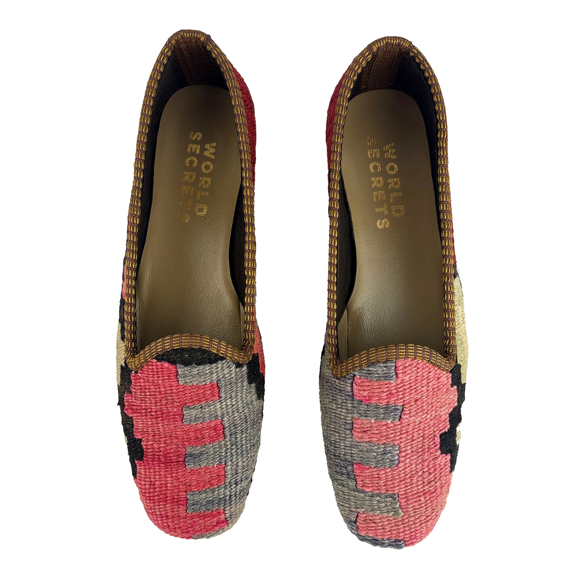 Brick - UK 5 Ladies Kilim Shoe