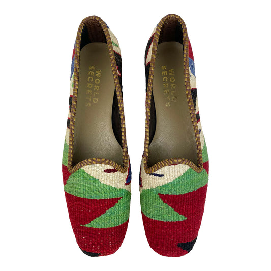 Olive - UK 7 Ladies Kilim Shoe