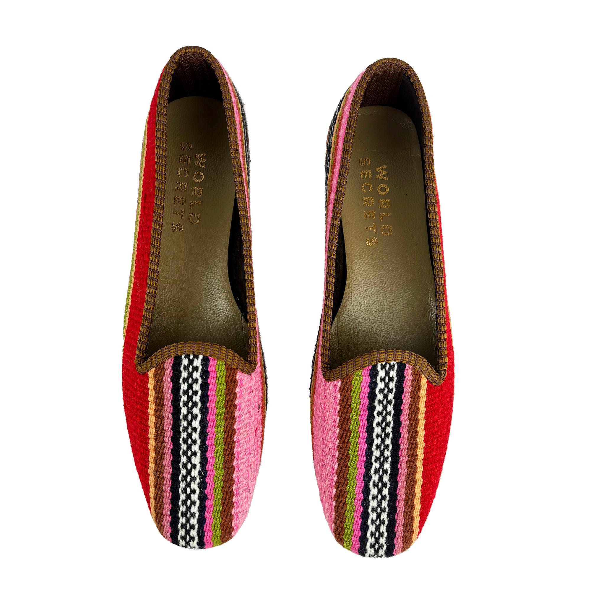 Raspberry - UK 6 Ladies Kilim Shoe