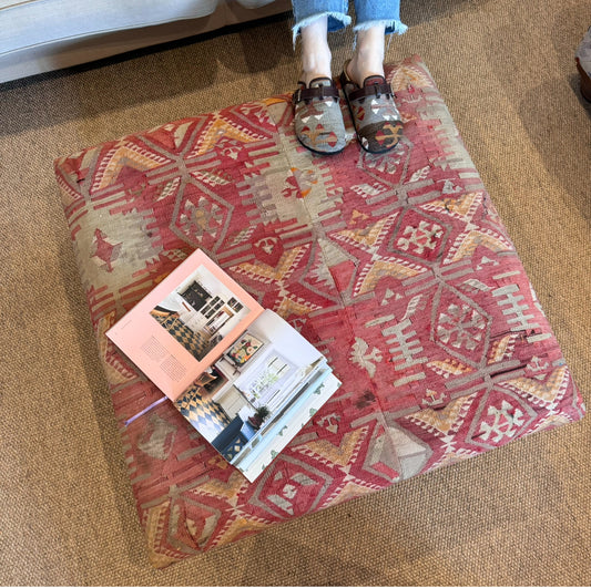 Kilim Magazine Stool