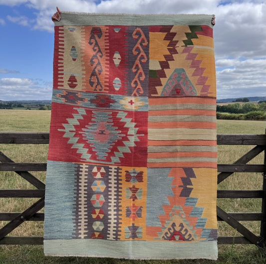 Patchwork Terracotta - 125cm x 180cm