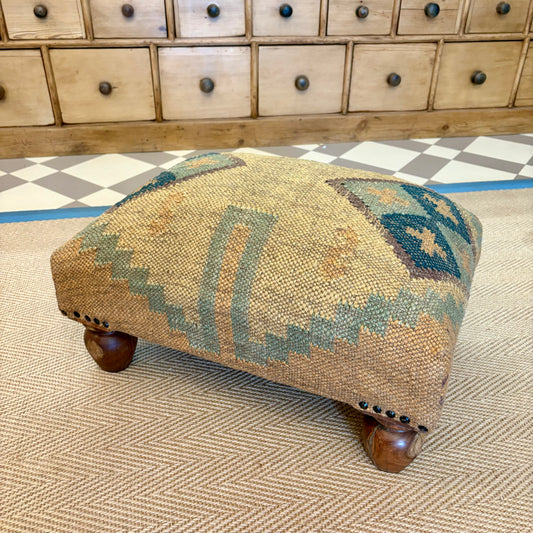 Manchego - Indian Kilim Footstool