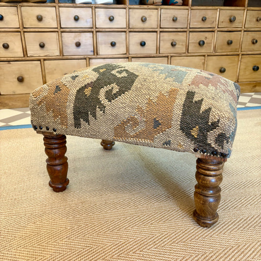 Sicily - Indian Kilim Footstool