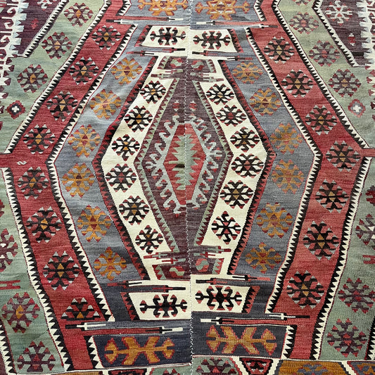 Antique Kilim Rug - only suitable for upholstery - 160cm x 392cm