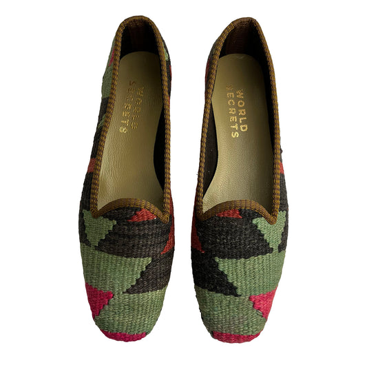 Denim - UK 8 Ladies Kilim Shoe