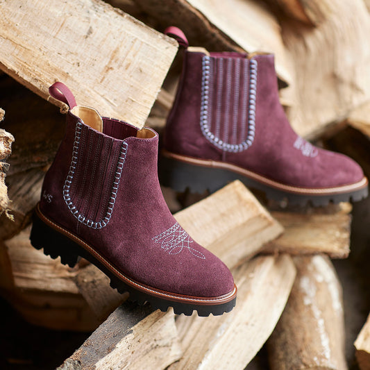 Ranch Boots - Merlot
