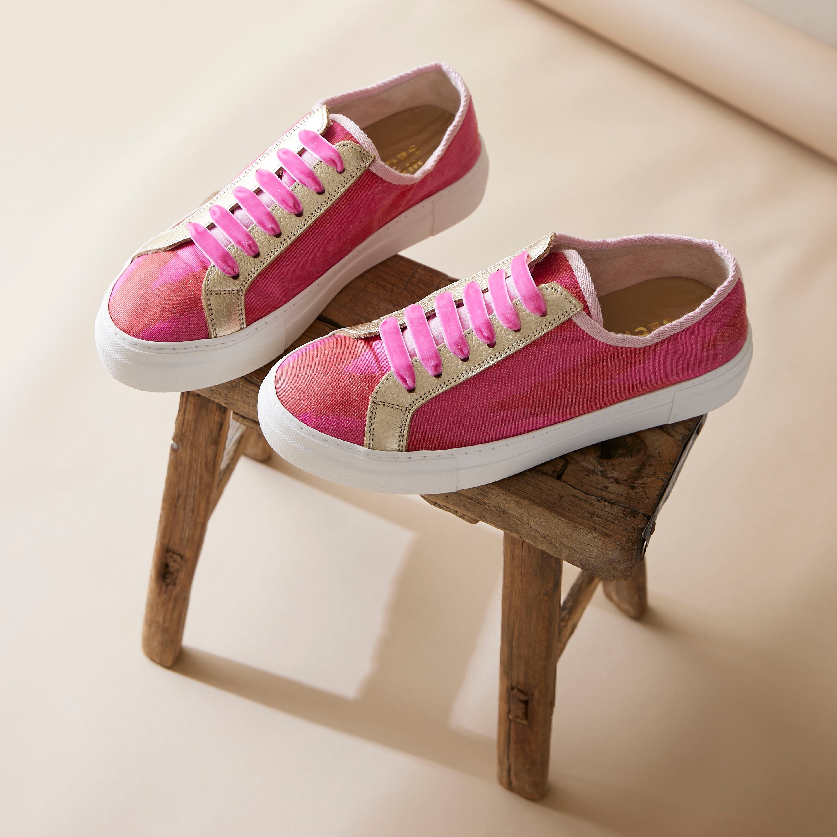Pink Carousels - 'She Who Dares' Sneakers