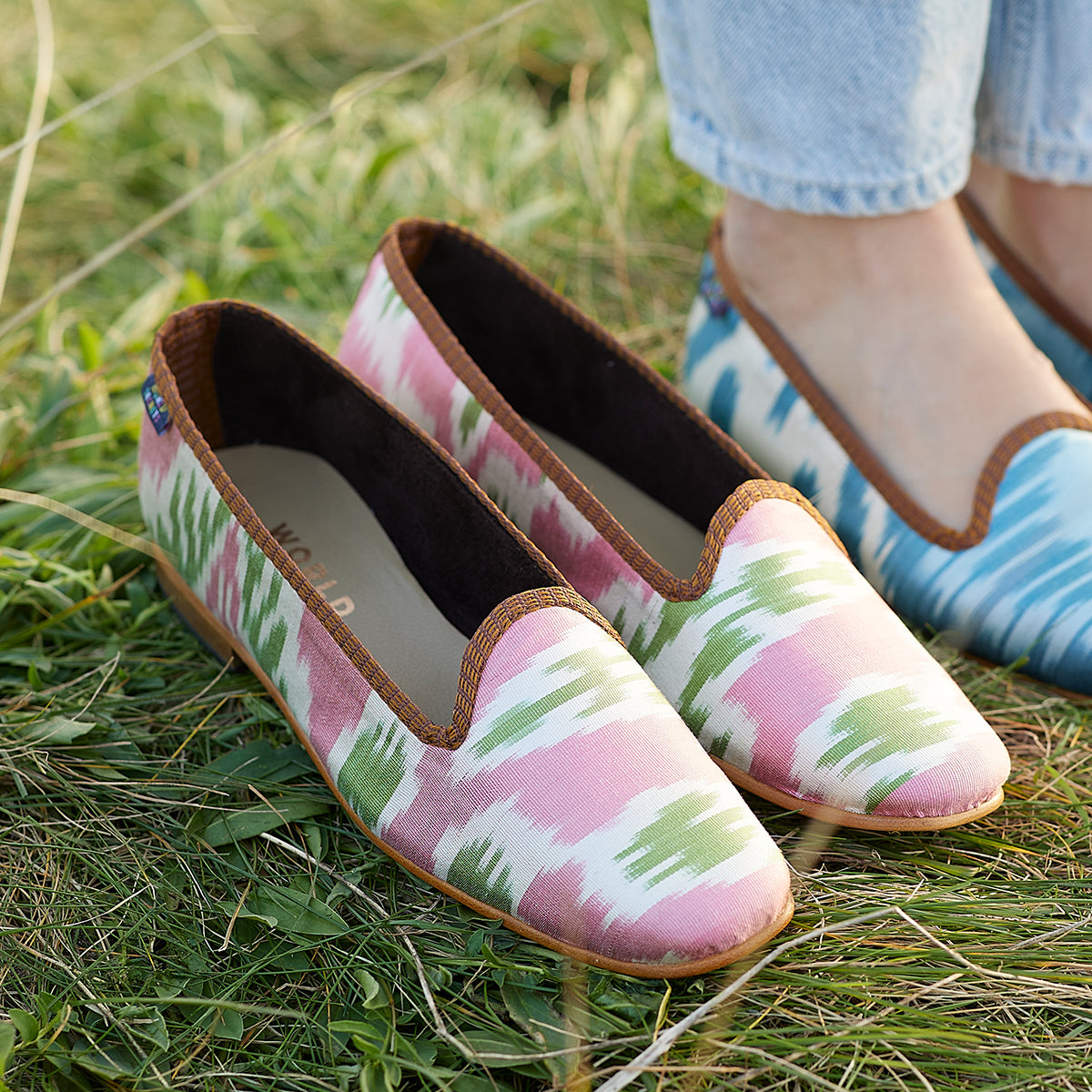 Pink Palm Tree - Ikat Shoe