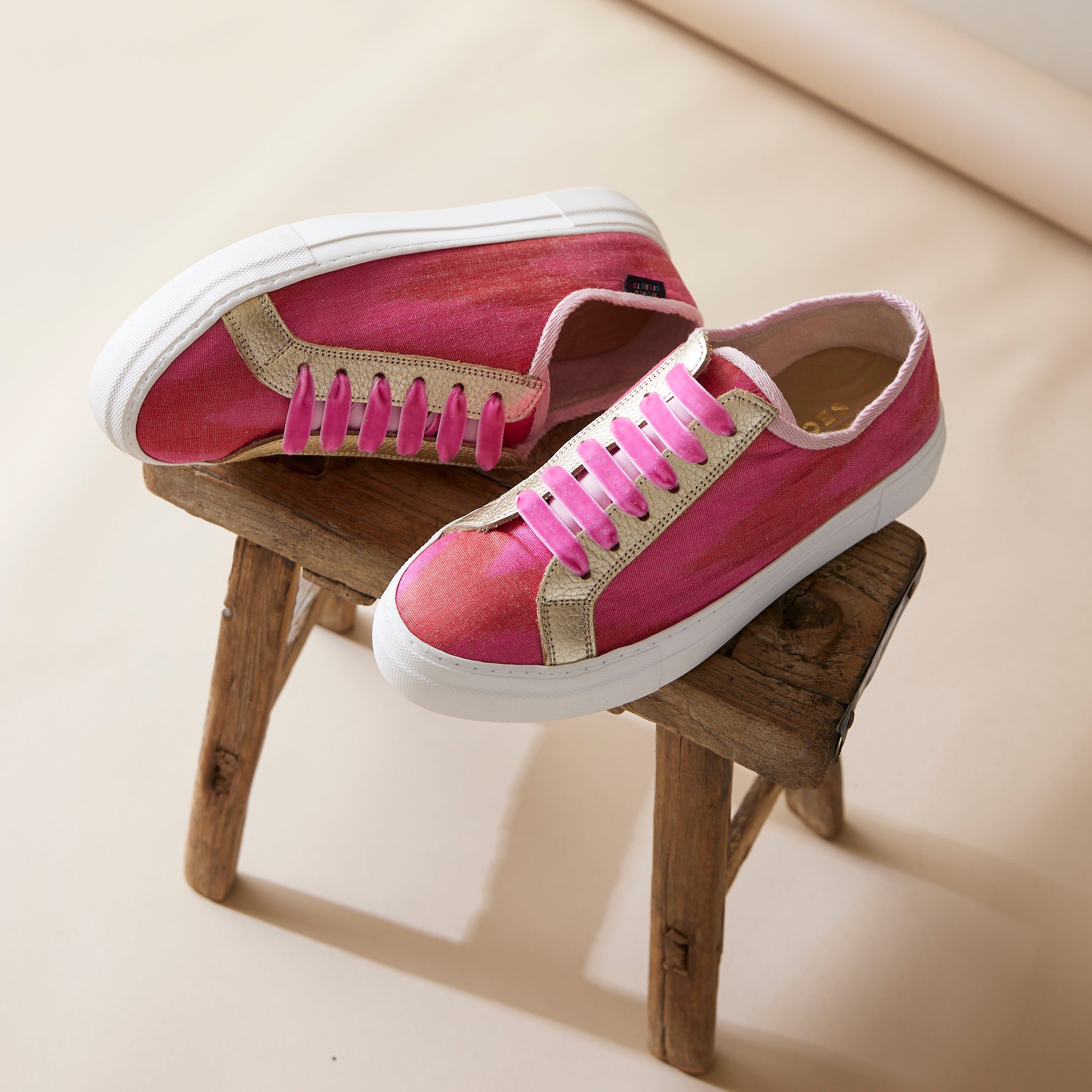 Pink Carousels - 'She Who Dares' Sneakers
