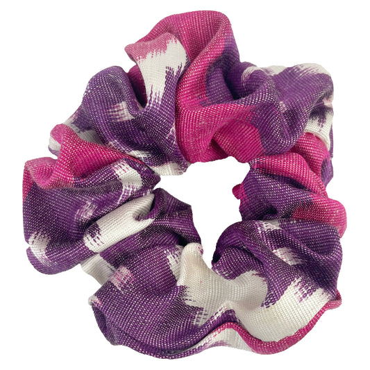 Pink & Purple - Ikat Scrunchie