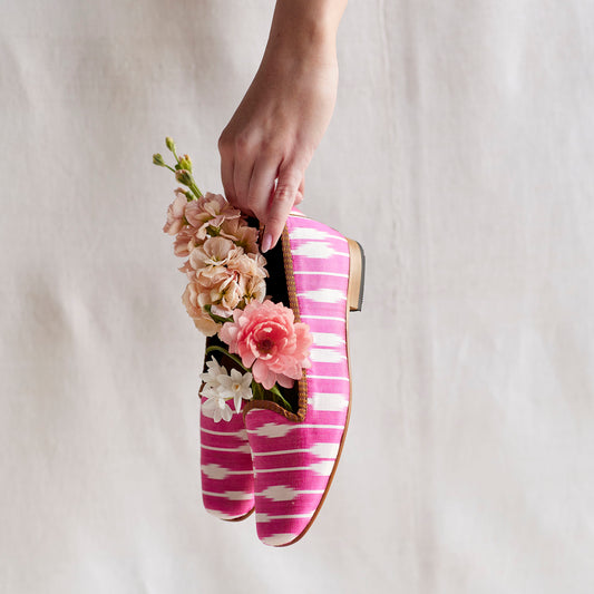 Raspberry Pink - Ikat Shoes