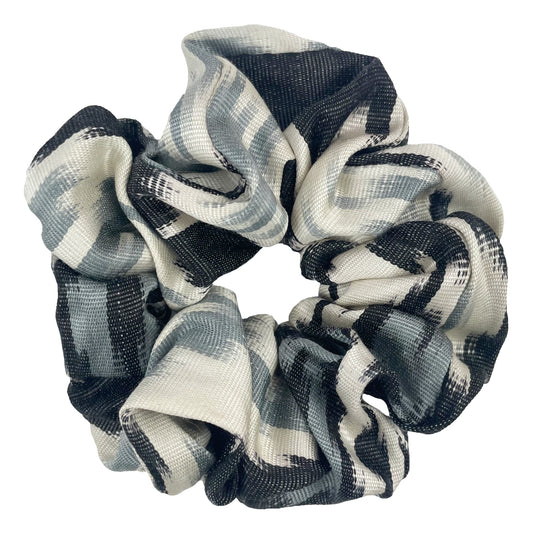 Silver - Ikat Scrunchie