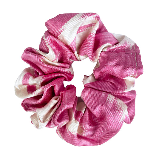 Pink Blossom - Ikat Scrunchie