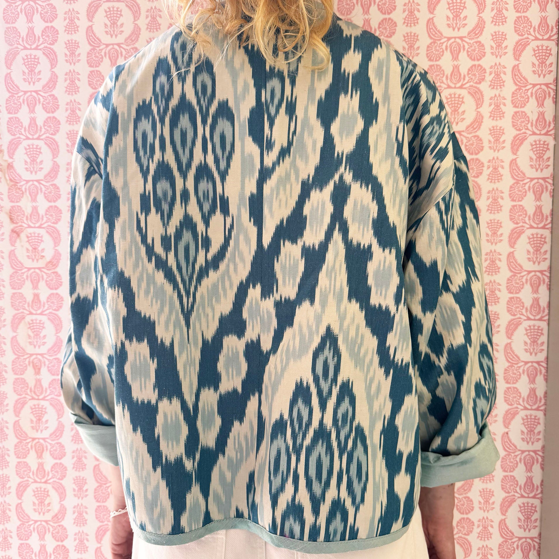 Ocean Blue Ikat Jacket - Browne & Daughters Collaboration