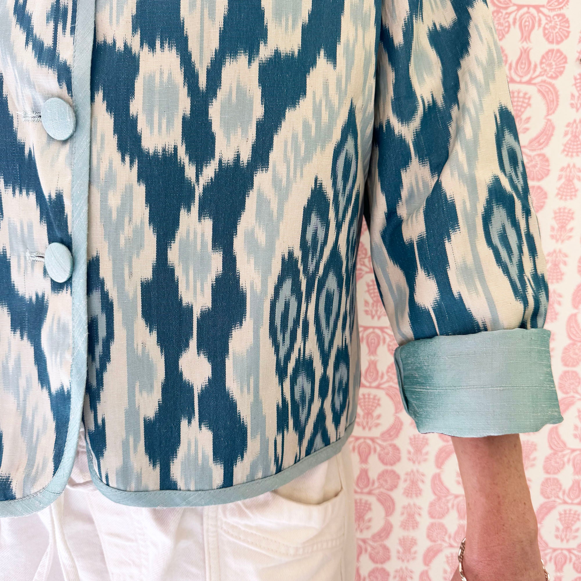 Ocean Blue Ikat Jacket - Browne & Daughters Collaboration