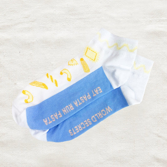 Eat Pasta Run Fasta - Sunshine Socks