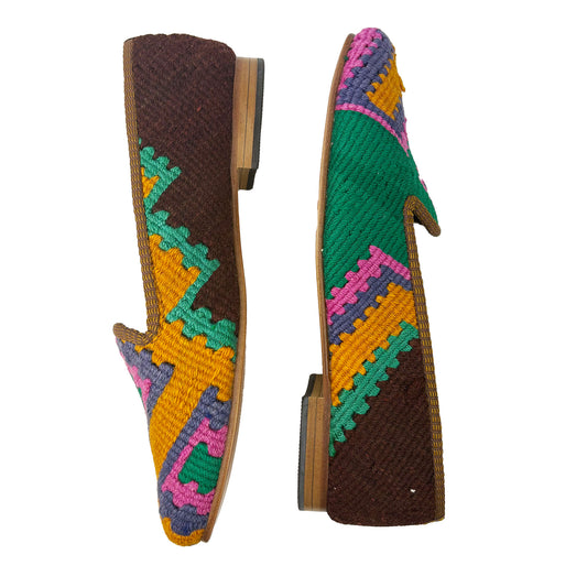 Raspberry - UK 6 Ladies Kilim Shoe