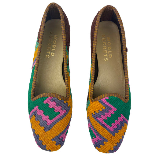 Raspberry - UK 6 Ladies Kilim Shoe