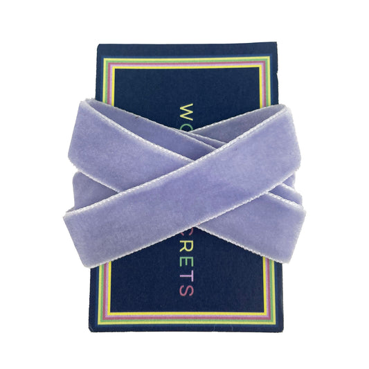 Espadrille Ribbons - Lilac Velvet