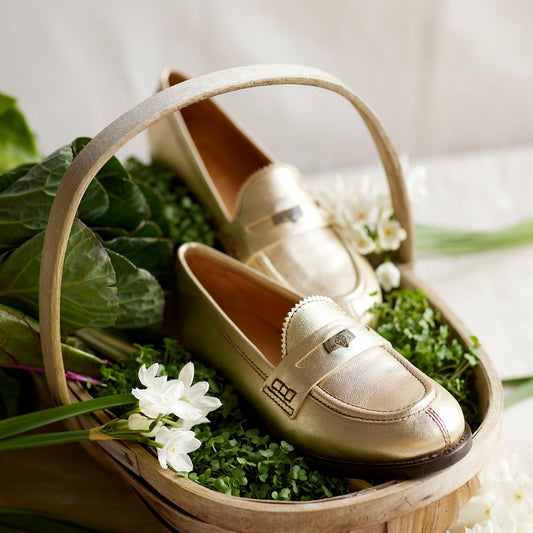 Lucky Penny Loafer - Gold Rush