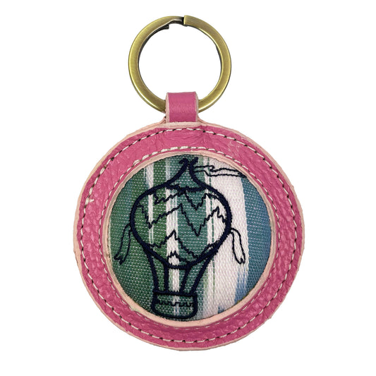 Hot Air Balloon - Ikat Keyring