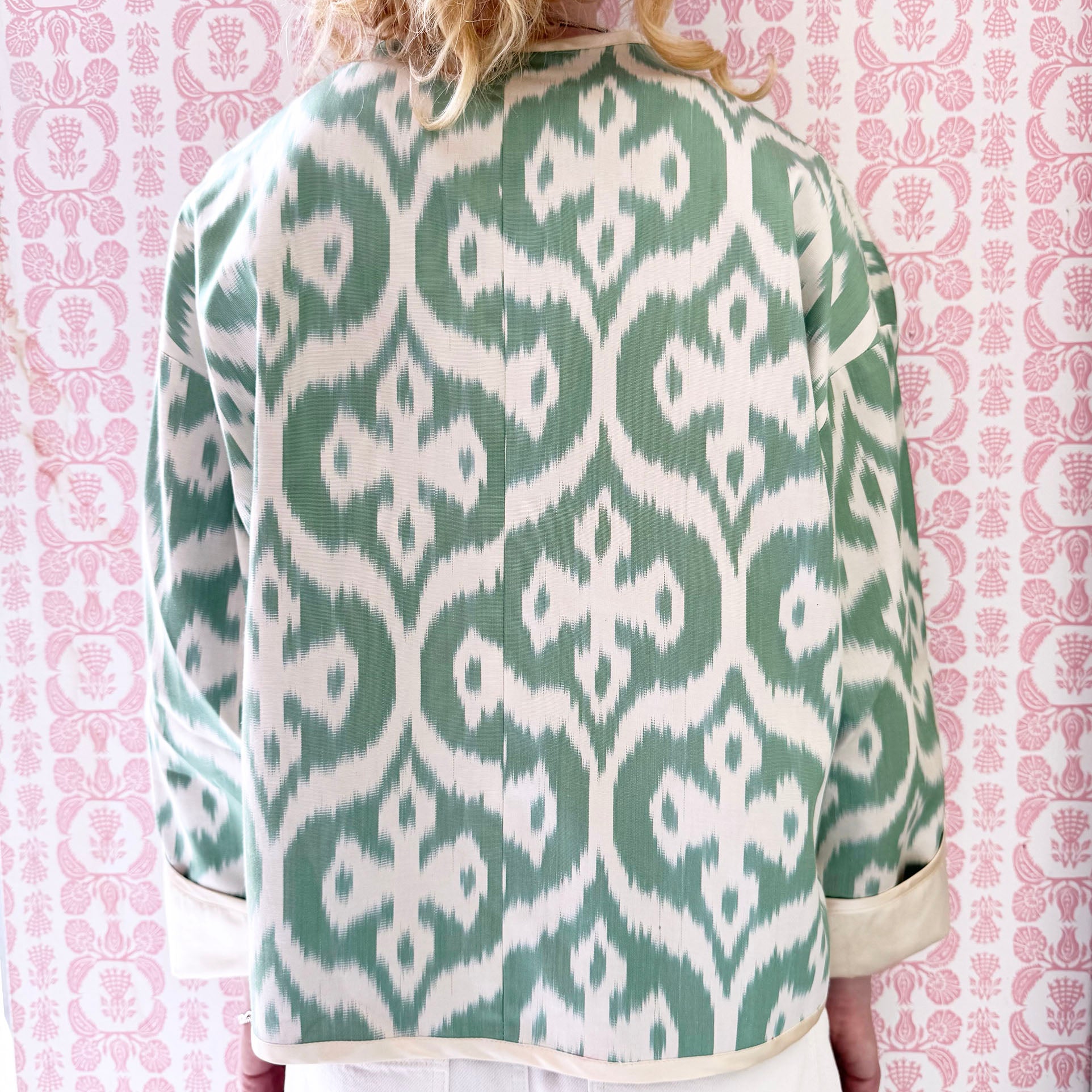 Soft Mint Ikat Jacket - Browne & Daughters Collaboration