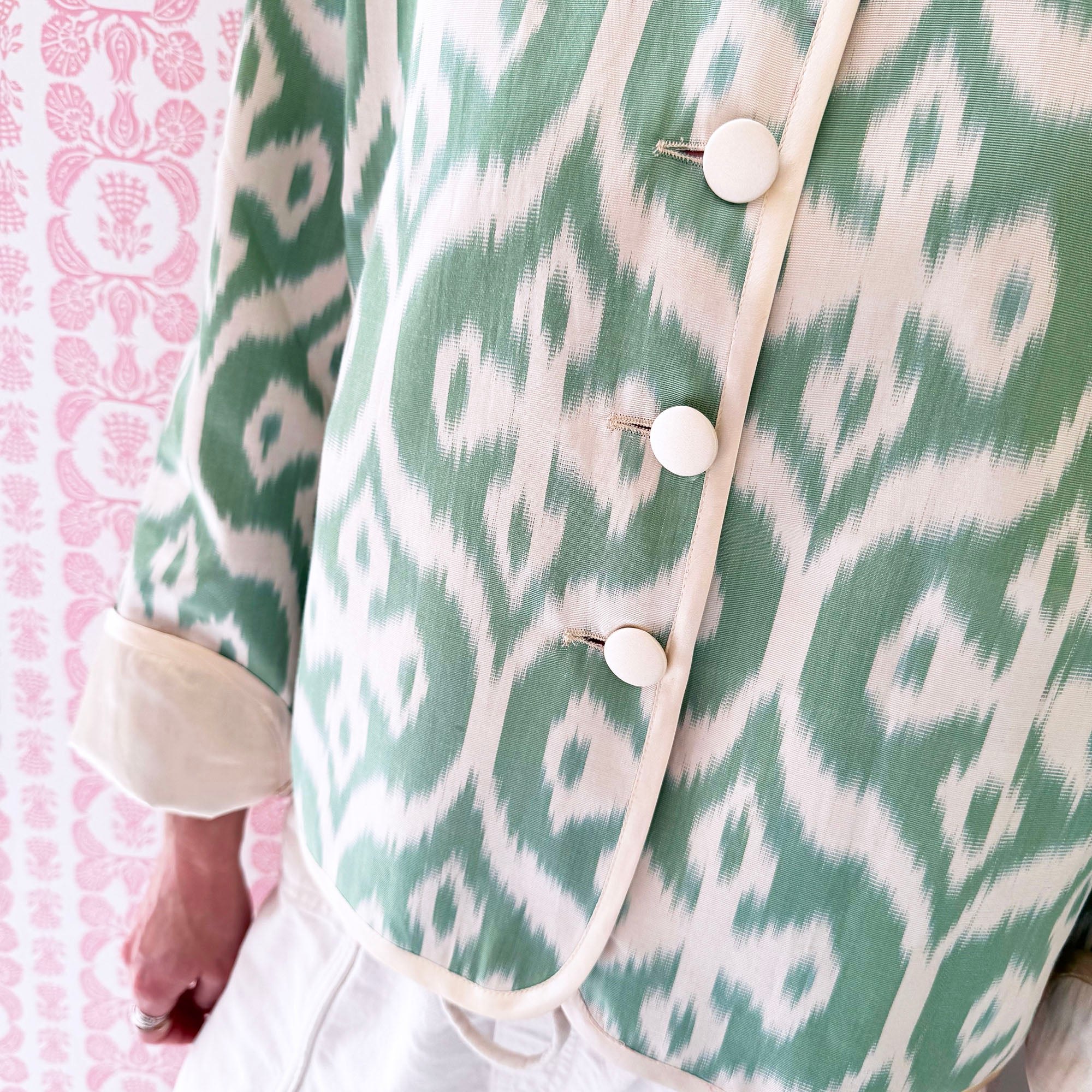 Soft Mint Ikat Jacket - Browne & Daughters Collaboration