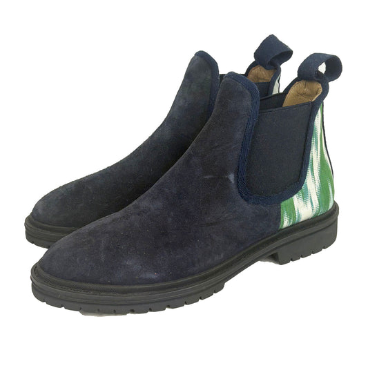 Ikat Navy Boots - UK 3 sample