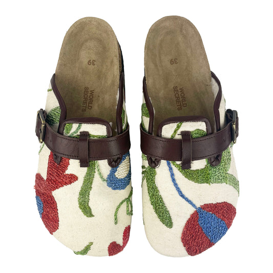 Evergreen - UK 6 Suzani Clog