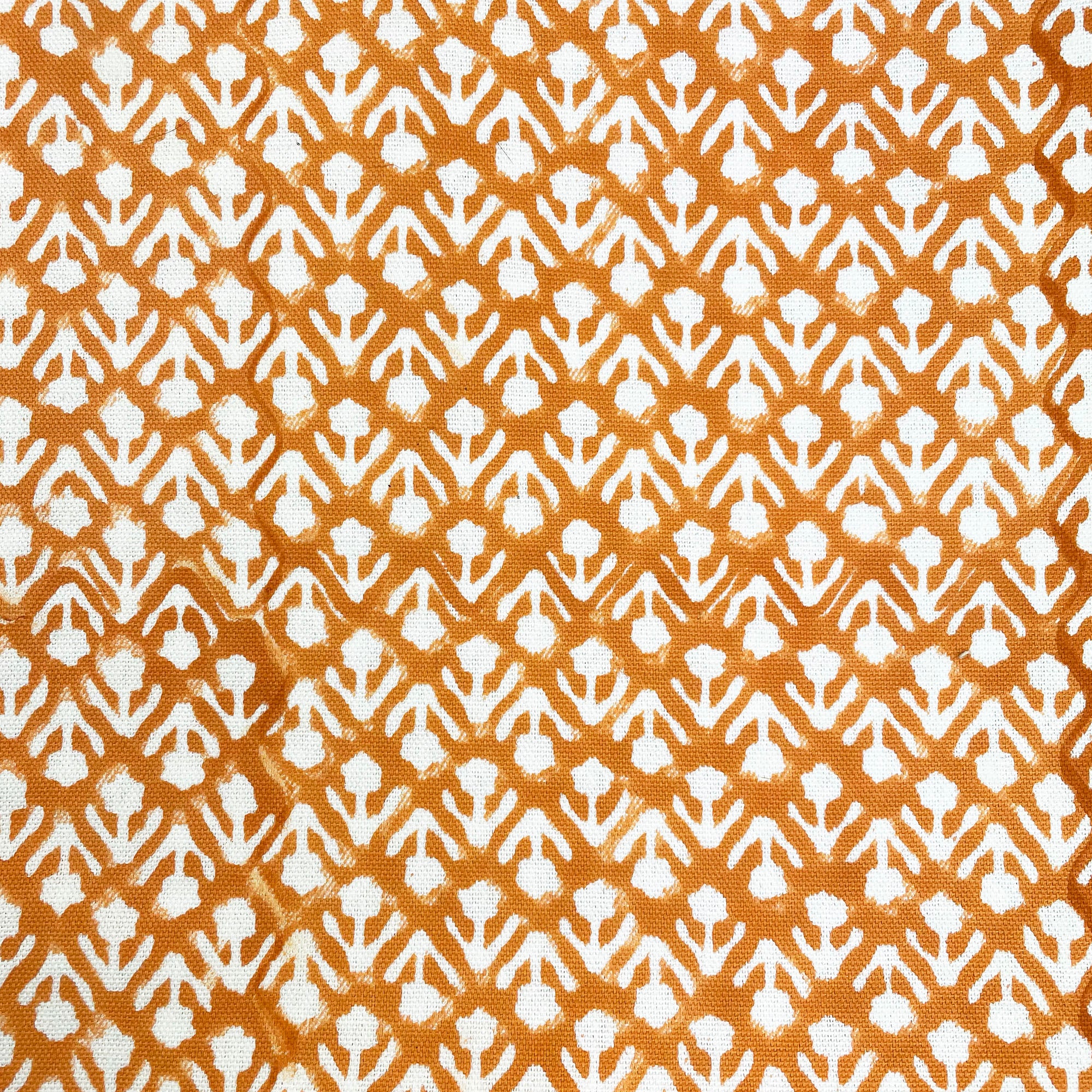 Tulip Block-print Cotton Canvas - 150cm x 800cm