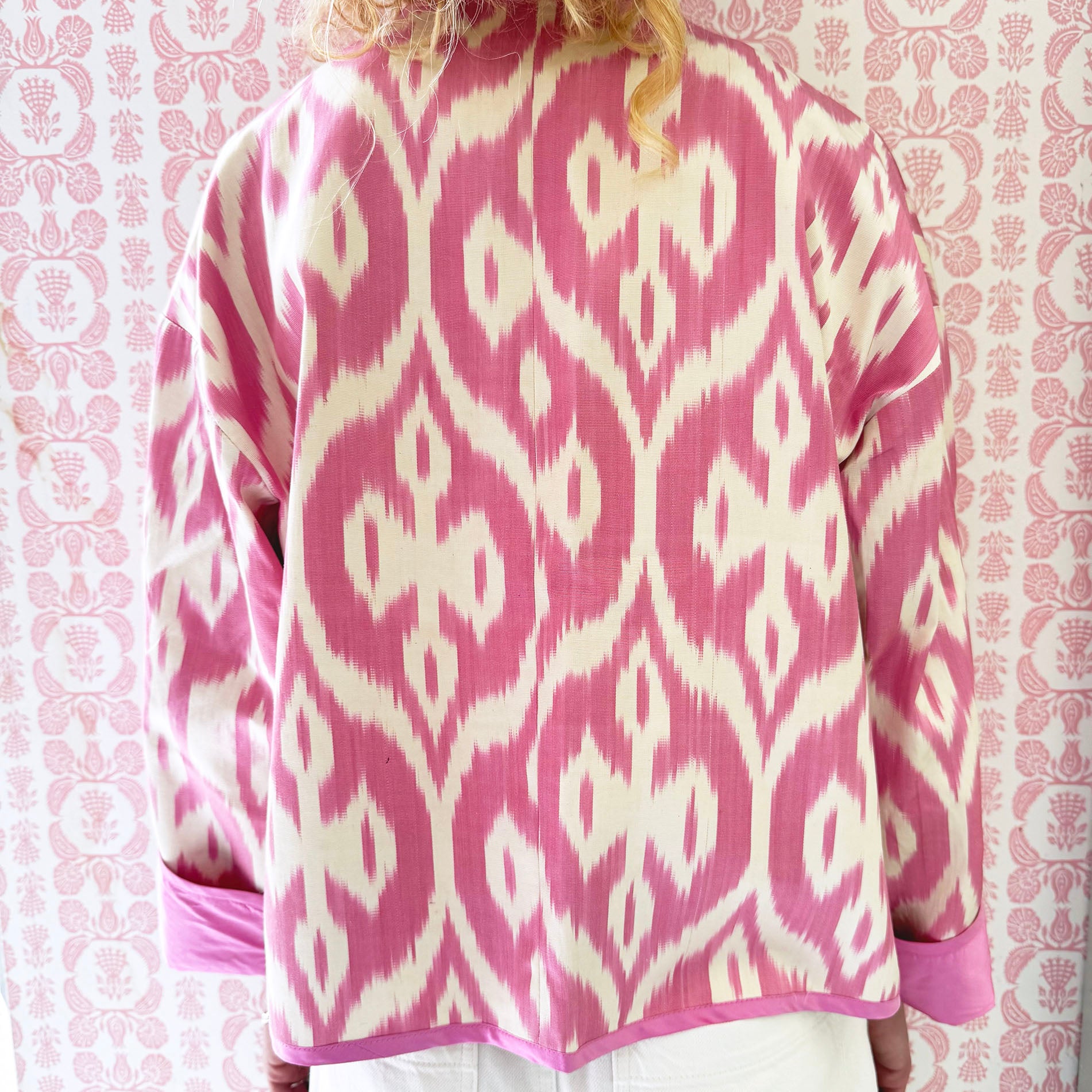 Blossom Pink Ikat Jacket - Browne & Daughters Collaboration