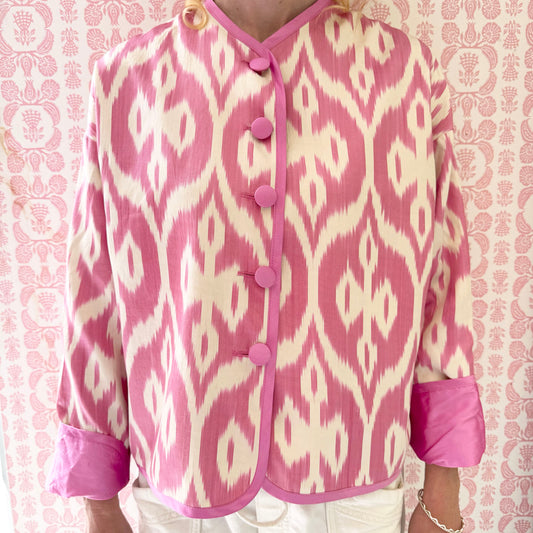 Blossom Pink Ikat Jacket - Browne & Daughters Collaboration