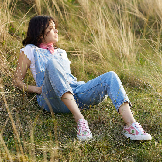 Pink Cabanas - 'She Who Dares' Sneakers - UK 3