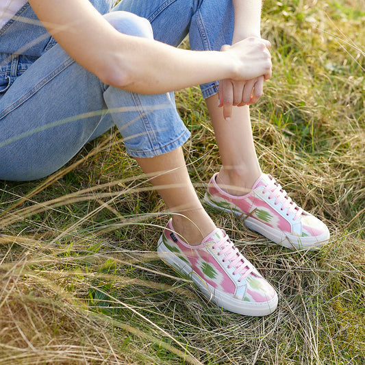 Pink Cabanas - 'She Who Dares' Sneakers - UK 3