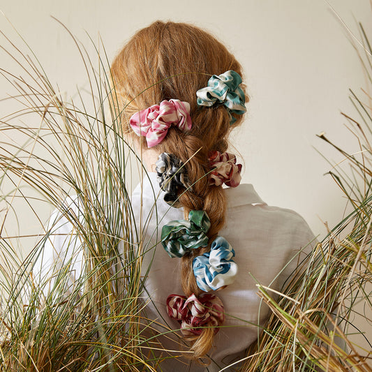 Silver - Ikat Scrunchie