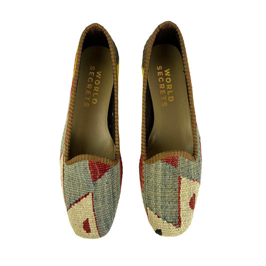 Denim - UK 4 Ladies Kilim Shoe