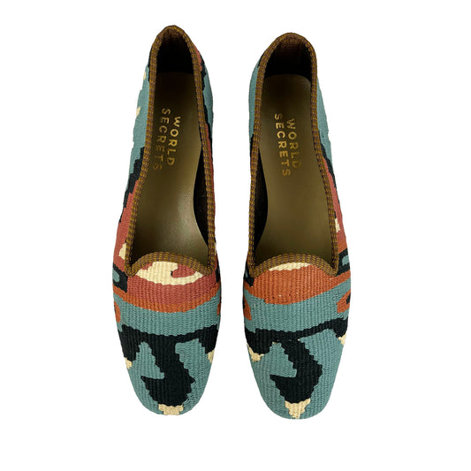 Sage - UK 9 Ladies Kilim Shoe