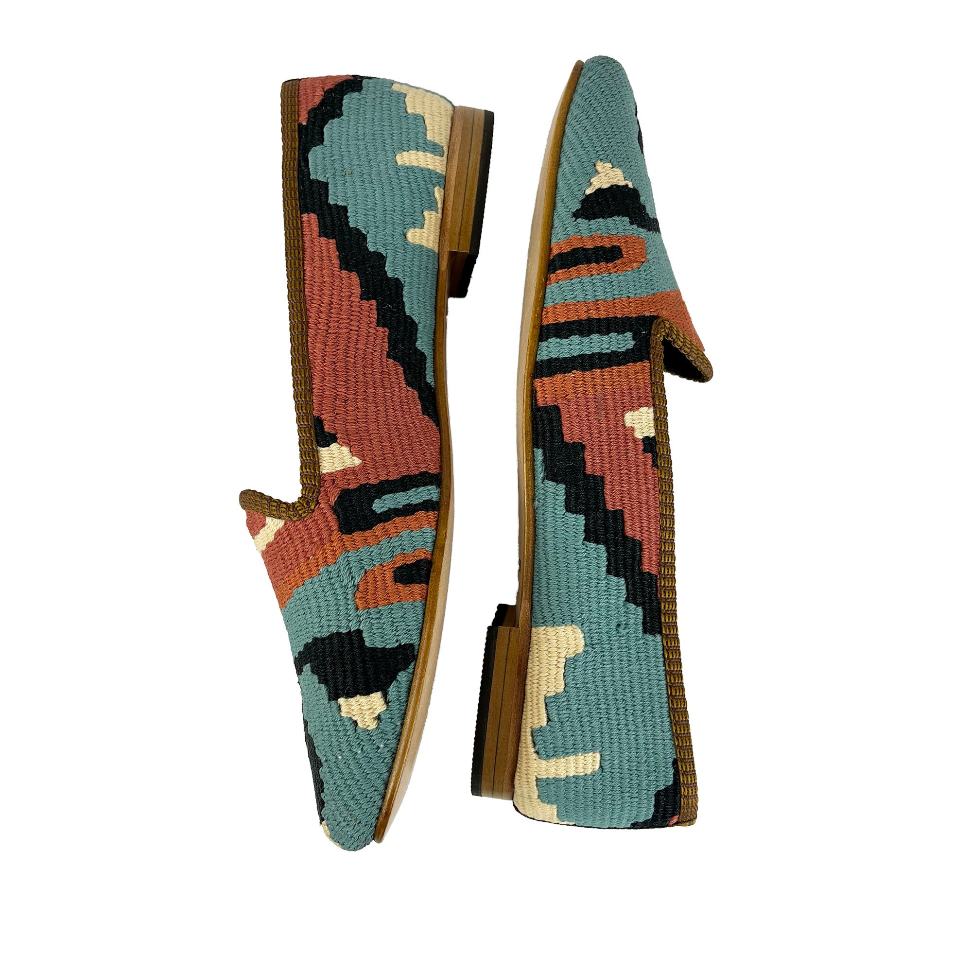 Sage - UK 9 Ladies Kilim Shoe