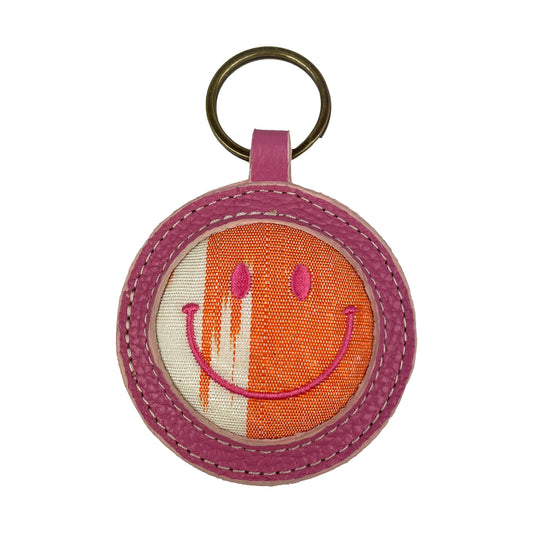 Smiley - Ikat Keyring