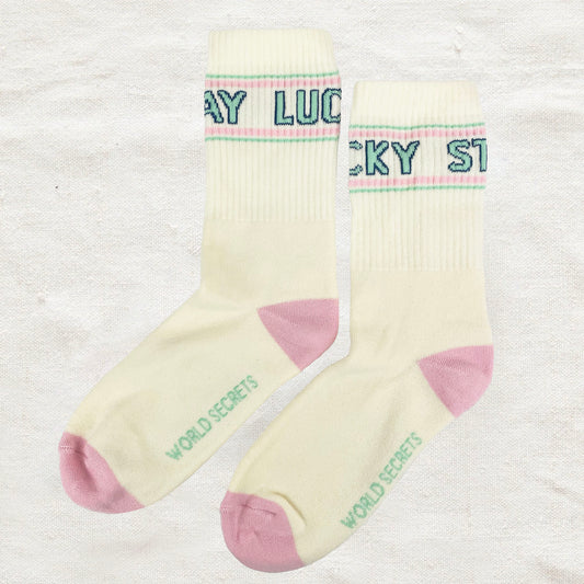 Stay Lucky - Slogan Socks